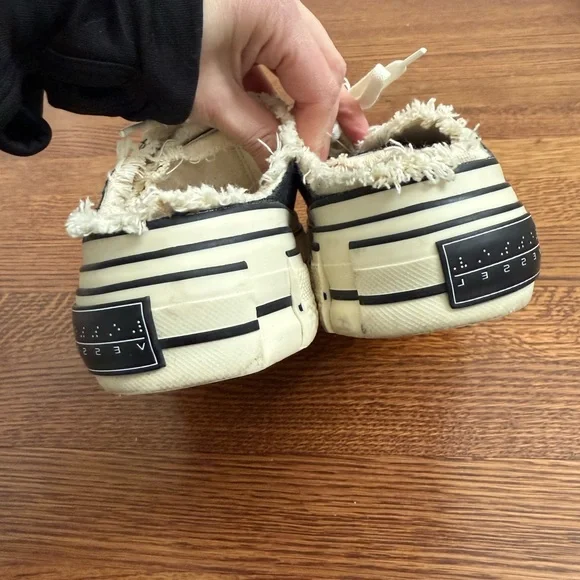 XVessel G.O.P Levels Glows Black White Slip On Sneakers Shoes Distressed M 5 W 7 - Picture 5 of 9